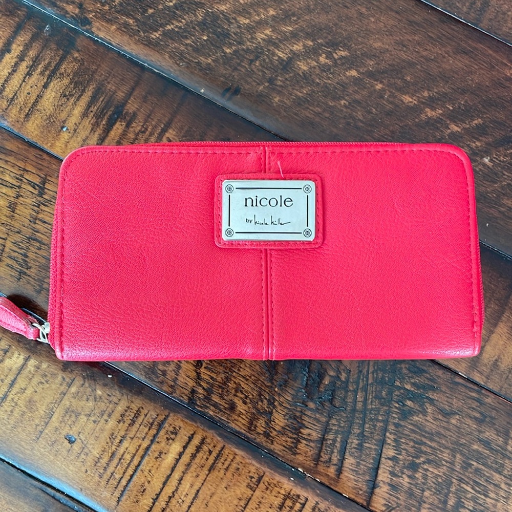 Red Nicole Miller wallet